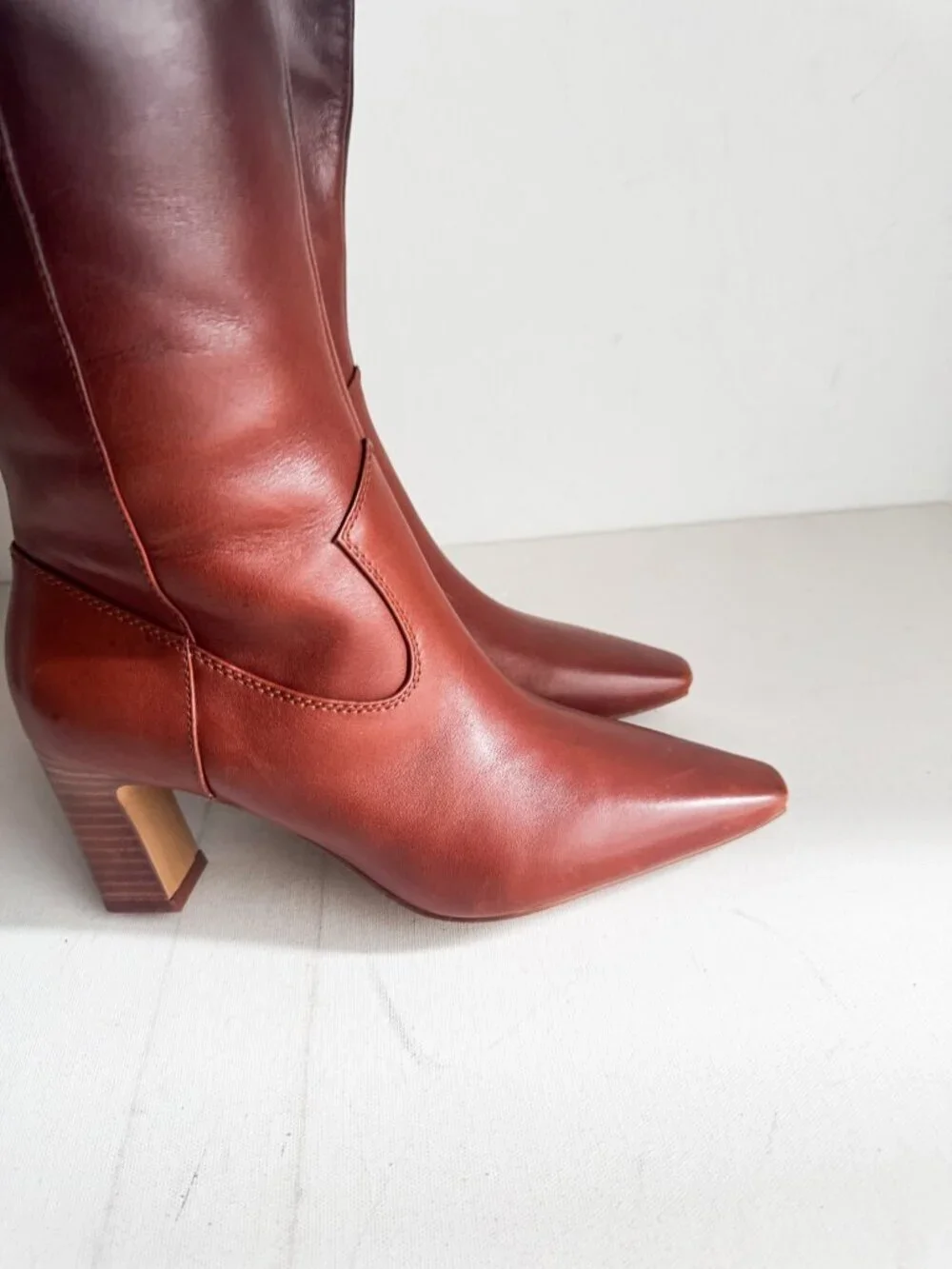 VINCE CAMUTO SHALIE 2 OVER-THE-KNEE BOOT Brown Ombré 7M WIDE CALF